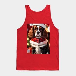 Cute Christmas Spaniel For Dog Lovers Tank Top